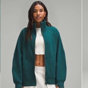 Scuba Oversized Funnel-Neck Full Zip